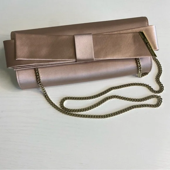 TED BAKER Abyya Bow Evening Clutch Pink - Picture 2 of 10
